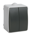 Выключатель 2кл IP54 ФОРС IEK (ВС20-2-0-ФСр)