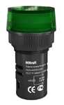 Индикатор ADDS ЛК-22 мм зеленый LED 220В DEKraft
