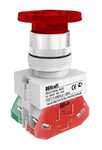 Кнопка AEAL ВК-22 мм красный 1НО+1НЗ LED 220В DEKraft